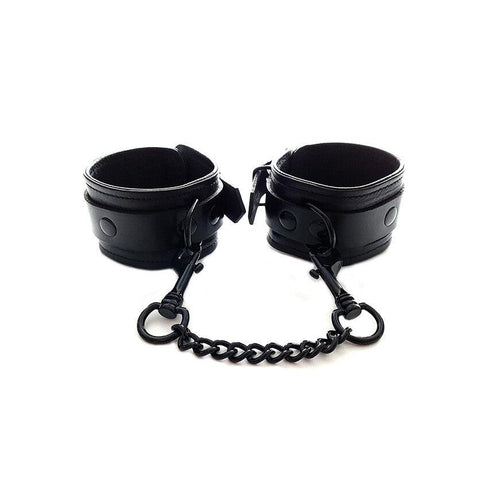 Rouge Garments Plain Black Ankles Cuffs - Adult Planet - Online Sex Toys Shop UK