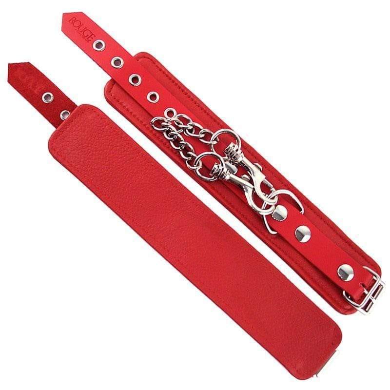 Rouge Garments Wrist Cuffs Red - Adult Planet - Online Sex Toys Shop UK