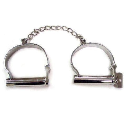 Rouge Stainless Steel Ankle Shackles - Adult Planet - Online Sex Toys Shop UK