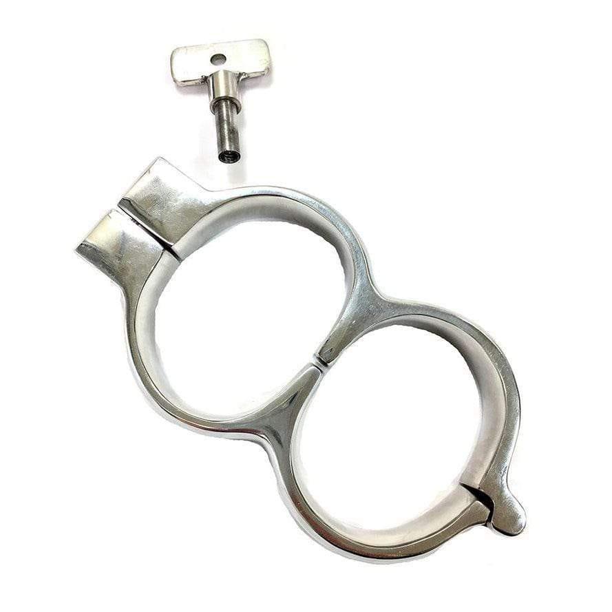 Rouge Stainless Steel Lockable Wrist Cuffs - Adult Planet - Online Sex Toys Shop UK