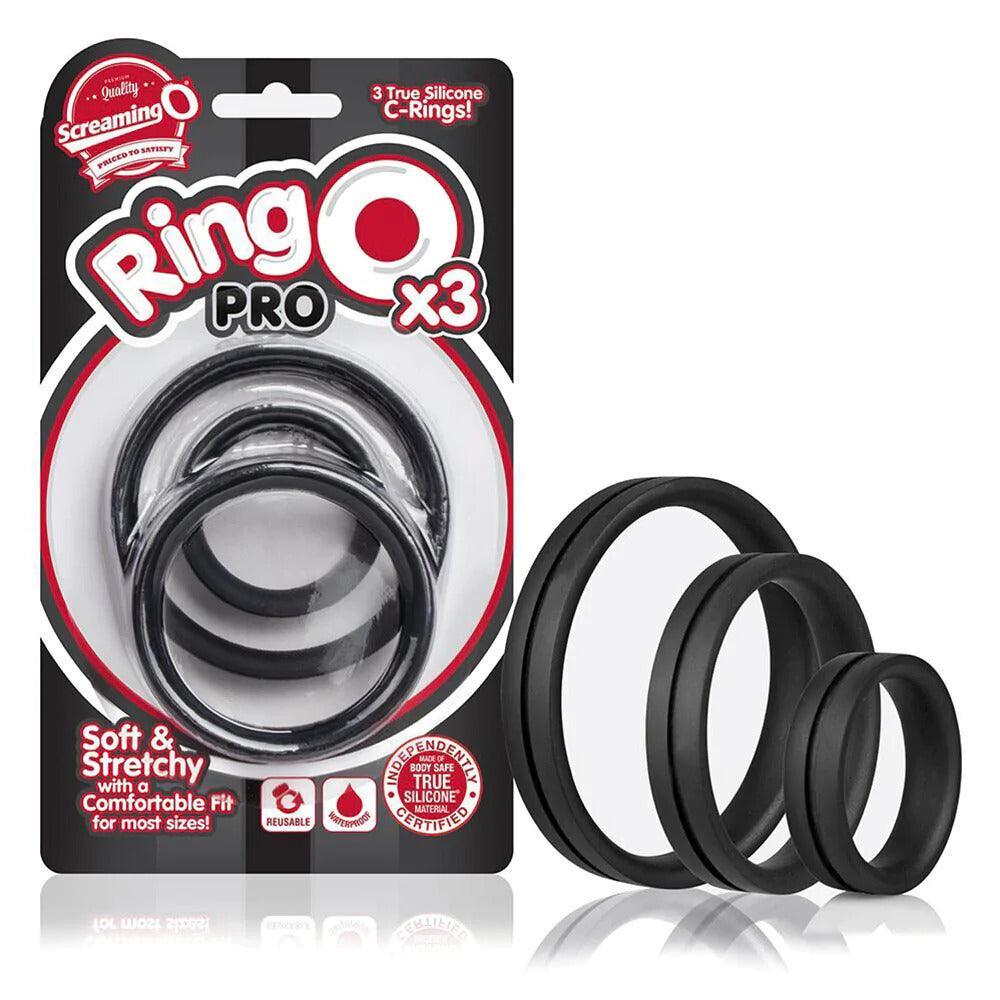 Screaming O RingO Pro X3 Cock Rings Black - Adult Planet - Online Sex Toys Shop UK