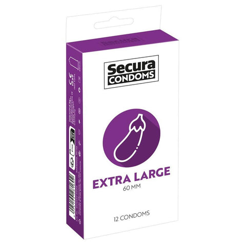 Secura Condoms 12 Pack Extra Large - Adult Planet - Online Sex Toys Shop UK