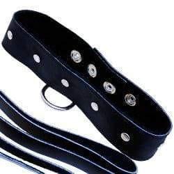 SportSheets Leather Leash And Collar - Adult Planet - Online Sex Toys Shop UK