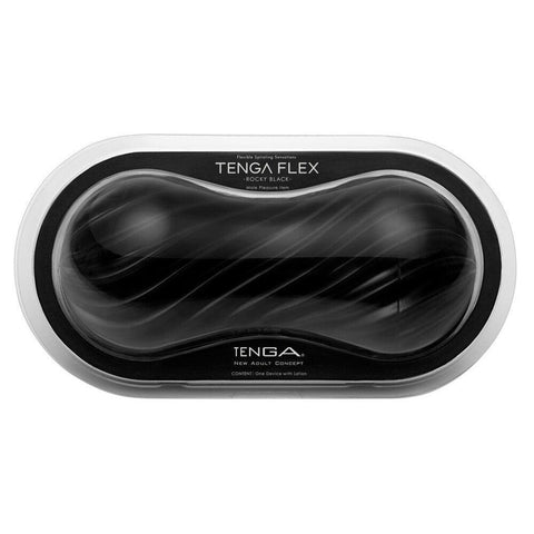 Tenga Flex Rocky Black Masturbator - Adult Planet - Online Sex Toys Shop UK