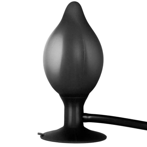Black Booty Call Pumper Silicone Inflatable Medium Anal Plug - Adult Planet - Online Sex Toys Shop UK