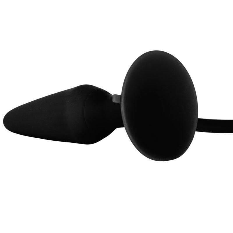 Black Booty Call Pumper Silicone Inflatable Medium Anal Plug - Adult Planet - Online Sex Toys Shop UK