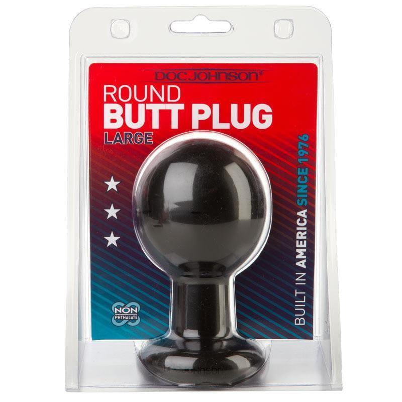 Round Large Black Butt Plug - Adult Planet - Online Sex Toys Shop UK