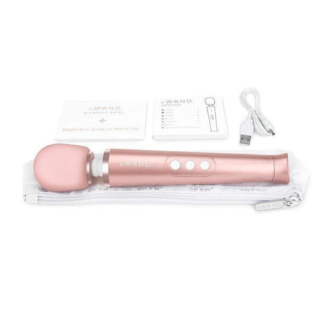 Le Wand Petite Gold Travel Rechargeable Wand - Adult Planet - Online Sex Toys Shop UK