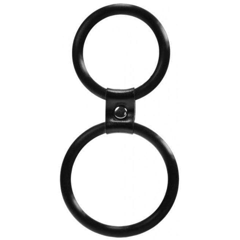 Dual Rings Shaft And Balls Ring - Adult Planet - Online Sex Toys Shop UK