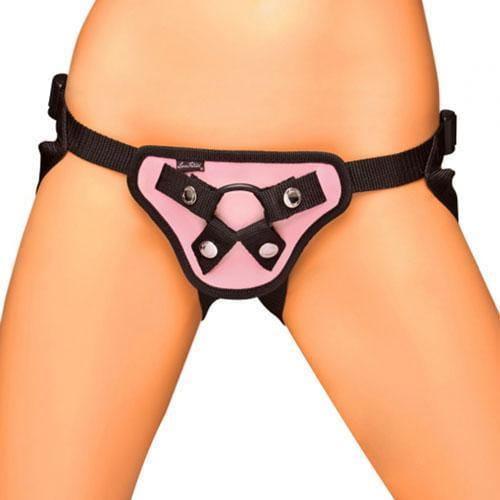 Lux Fetish Pretty In Pink Strap On Harness - Adult Planet - Online Sex Toys Shop UK