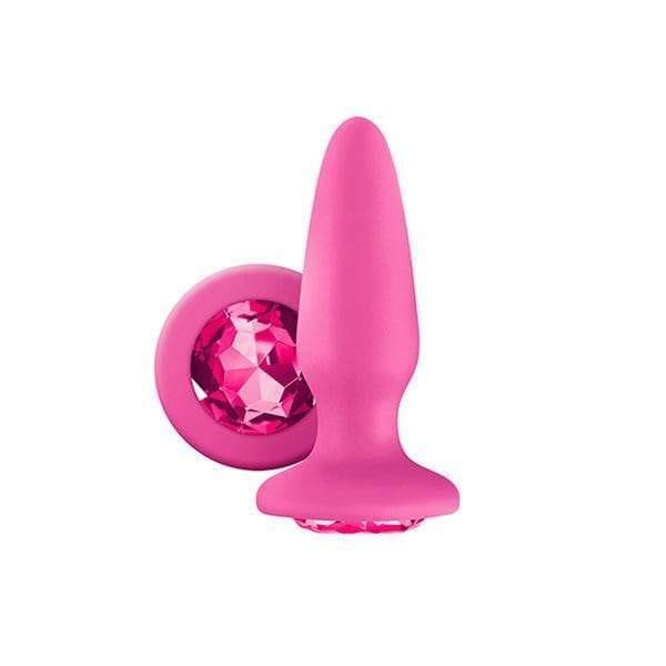 Glams Silicone Rainbow Gem Butt Plug Pink - Adult Planet - Online Sex Toys Shop UK