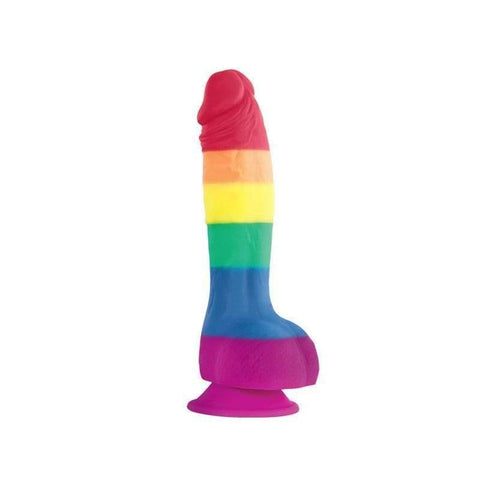 Colours Pride Edition 6 Inch Realistic Silicone Dildo With Balls - Adult Planet - Online Sex Toys Shop UK