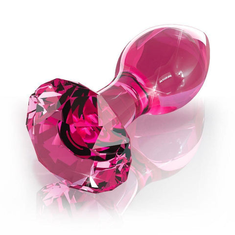 Icicles No.79 Pink Crystal Glass Butt Plug - Adult Planet - Online Sex Toys Shop UK
