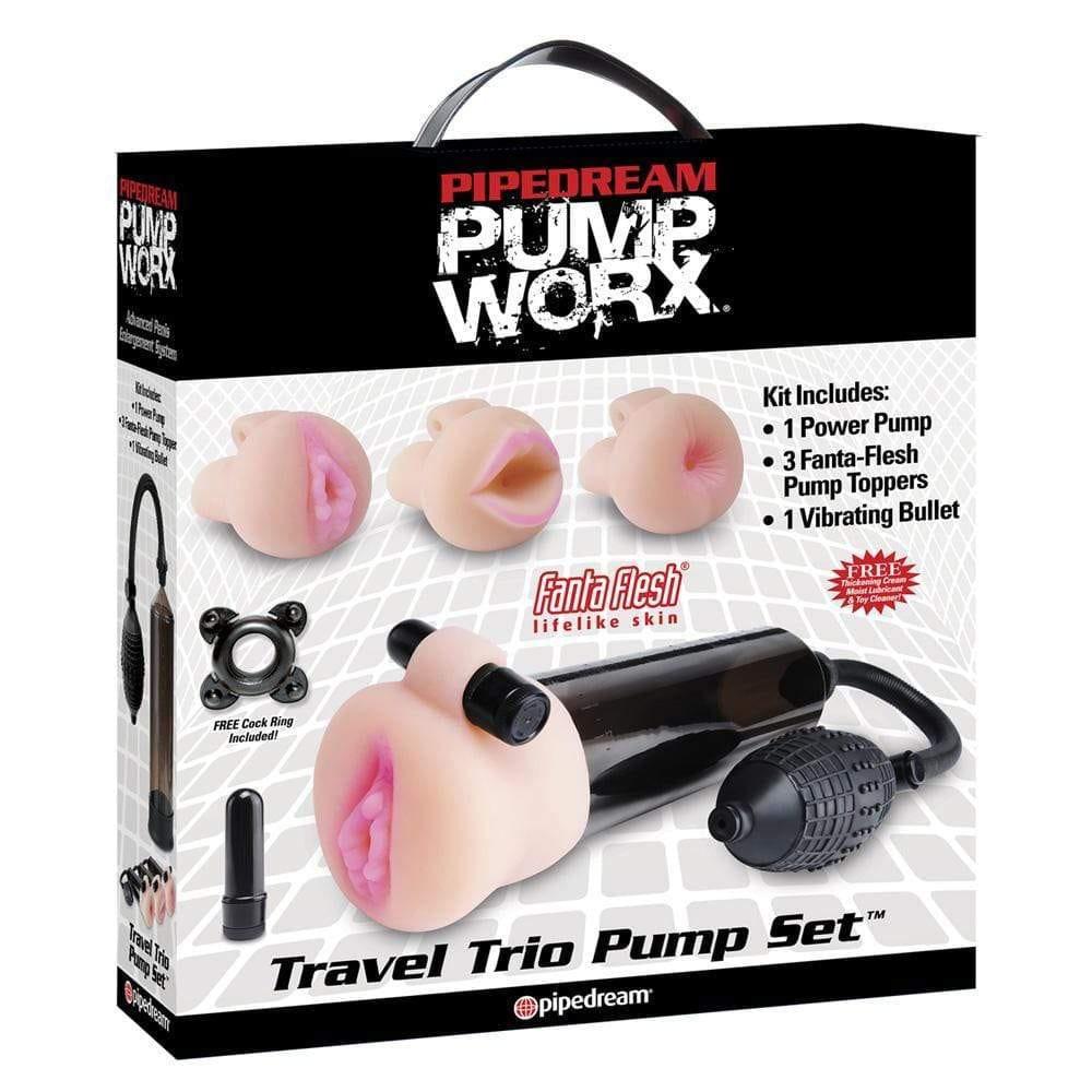 Pump Worx Travel Trio Set Masturbator - Adult Planet - Online Sex Toys Shop UK