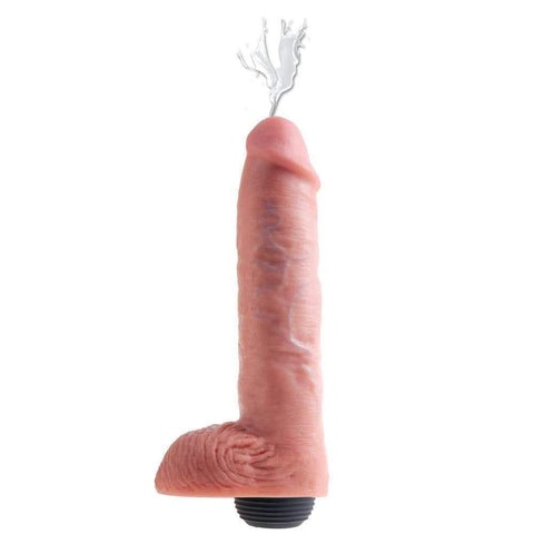 King Cock 11 Inch Squirting Cock With Balls Flesh - Adult Planet - Online Sex Toys Shop UK