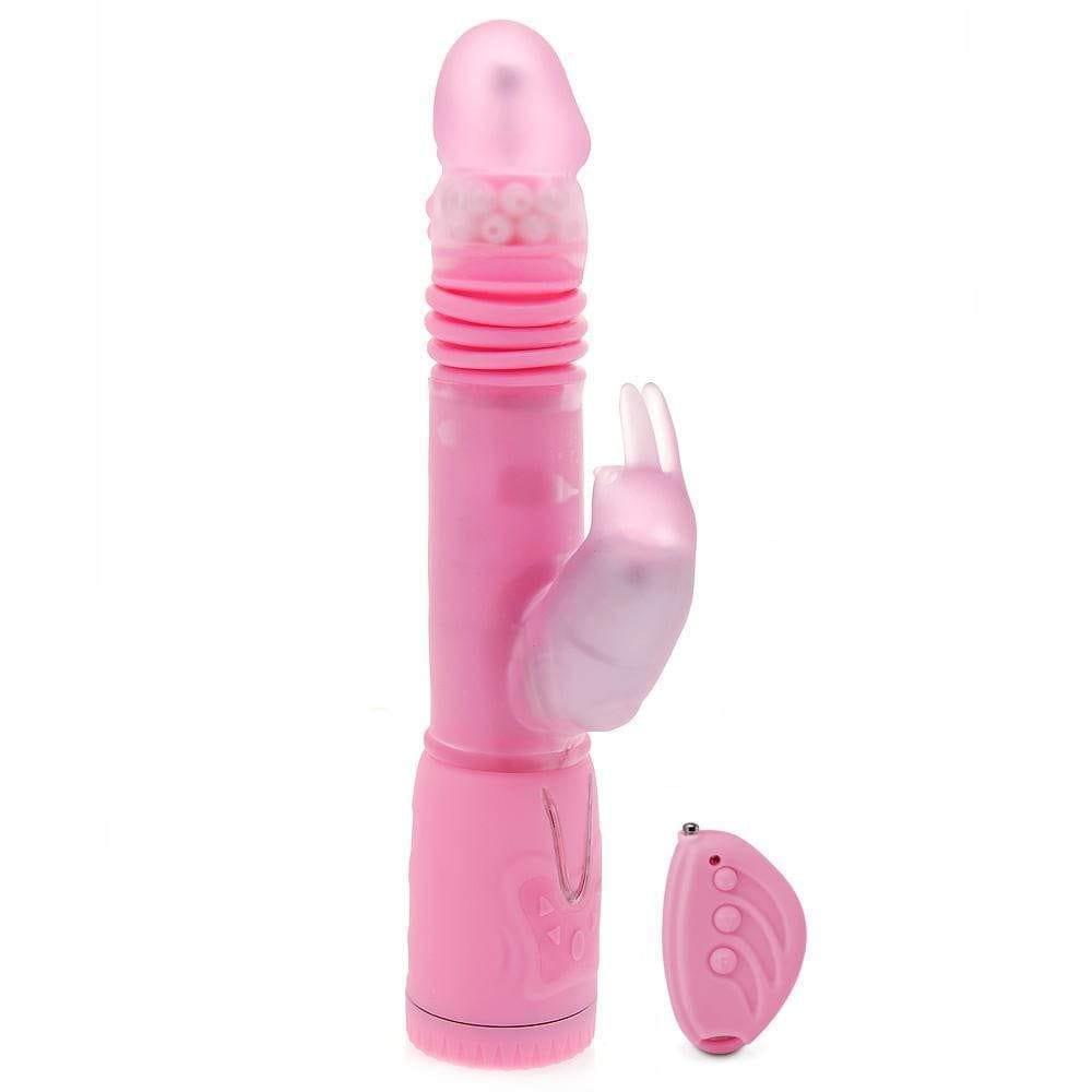 Remote Control Thrusting Rabbit Pearl Vibrator - Adult Planet - Online Sex Toys Shop UK