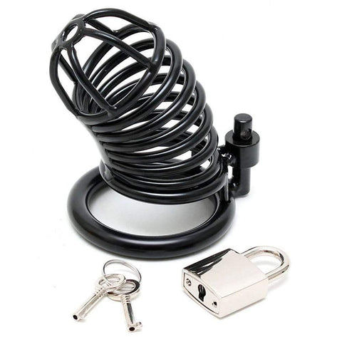 Metal Male Chastity Device With Padlock - Adult Planet - Online Sex Toys Shop UK