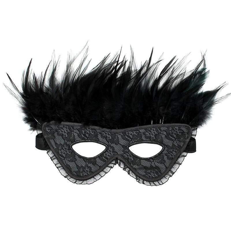 Satin Look Feather Mask - Adult Planet - Online Sex Toys Shop UK