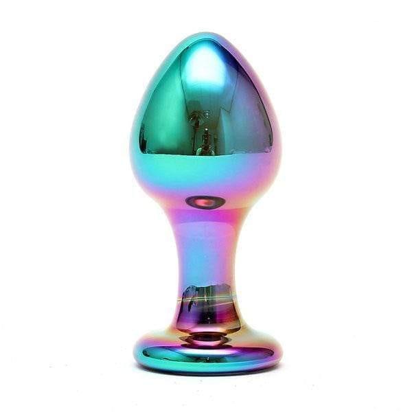 Sensual Multi Coloured Glass Melany Anal Dildo - Adult Planet - Online Sex Toys Shop UK