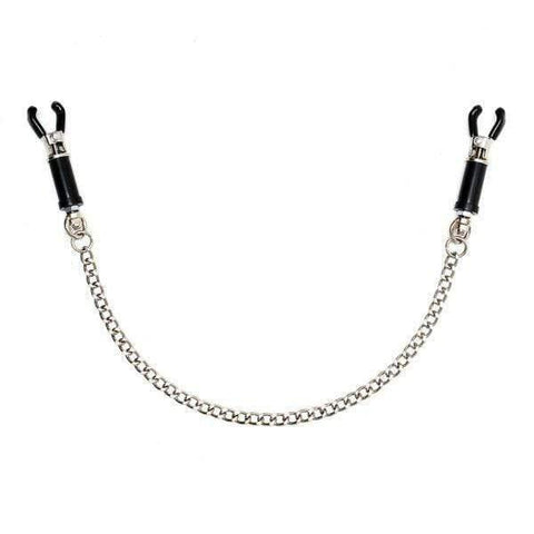 Silver Nipple Clamps With Chain - Adult Planet - Online Sex Toys Shop UK