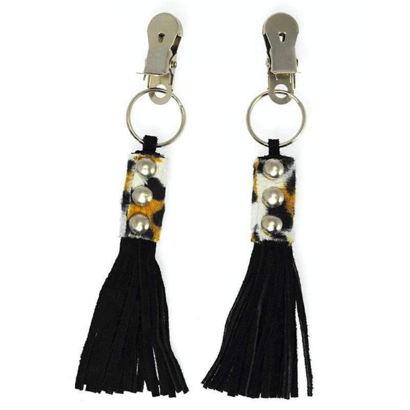 Nipple Clamps With Animal Print - Adult Planet - Online Sex Toys Shop UK