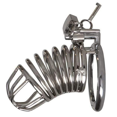 Chrome Chastity Cock Cage - Adult Planet - Online Sex Toys Shop UK