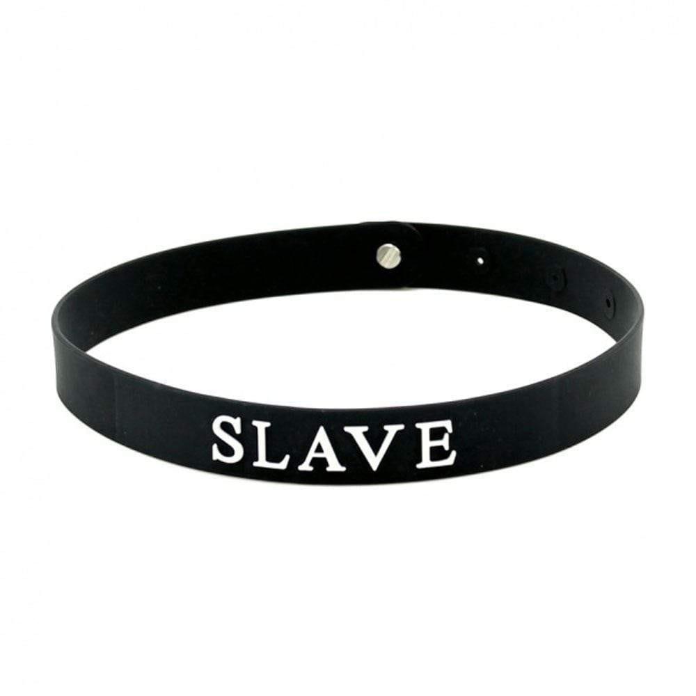 Black Silicone Slave Collar - Adult Planet - Online Sex Toys Shop UK