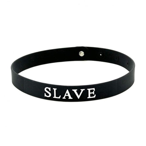 Black Silicone Slave Collar - Adult Planet - Online Sex Toys Shop UK