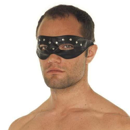 Leather Open Eye Mask With Rivets - Adult Planet - Online Sex Toys Shop UK
