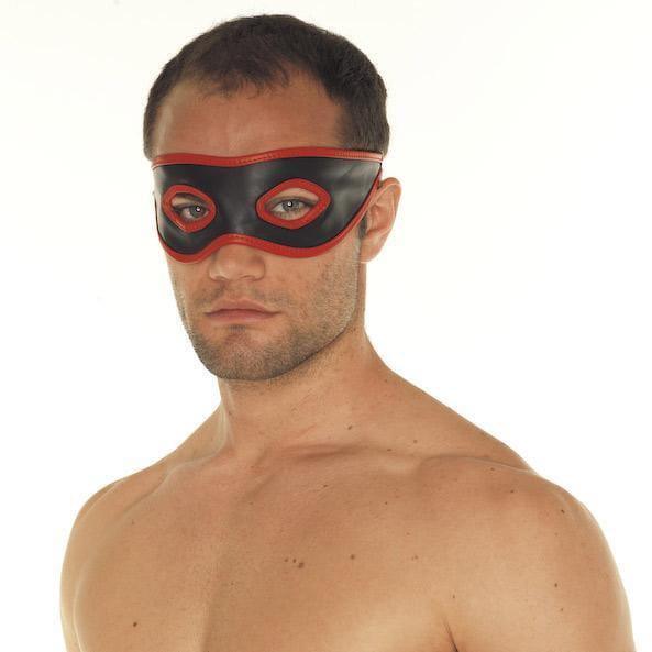 Red And Black Leather Mask - Adult Planet - Online Sex Toys Shop UK