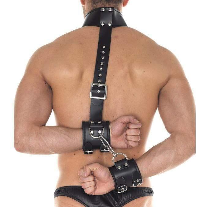 Leather Cuff And Neck Set - Adult Planet - Online Sex Toys Shop UK
