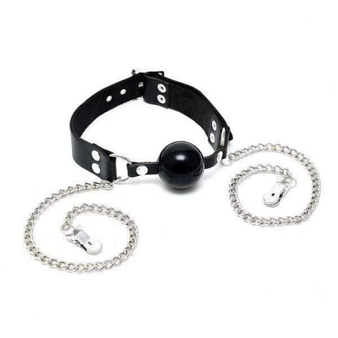 Mouth Gag And Nipple Chain - Adult Planet - Online Sex Toys Shop UK