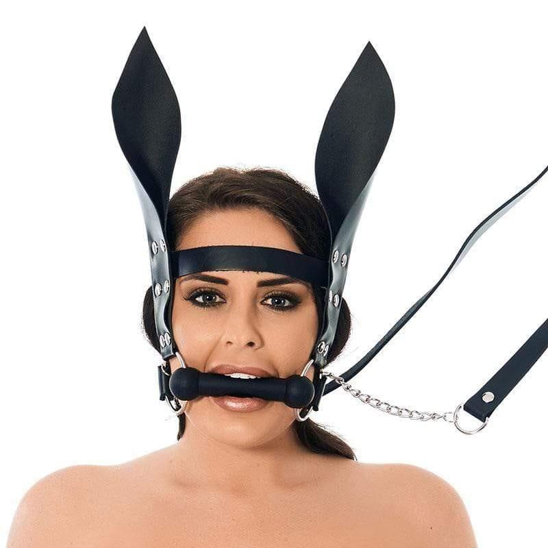 Horsebit Mouth Gag With Reins And Ears - Adult Planet - Online Sex Toys Shop UK