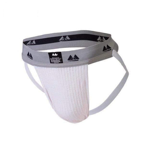 Bike Jockstrap White with 2 Inch Band - Adult Planet - Online Sex Toys Shop UK