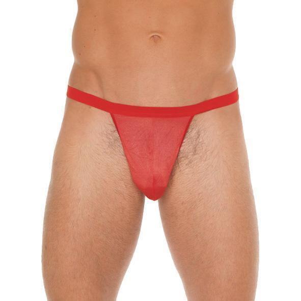 Mens Red Mesh GString - Adult Planet - Online Sex Toys Shop UK