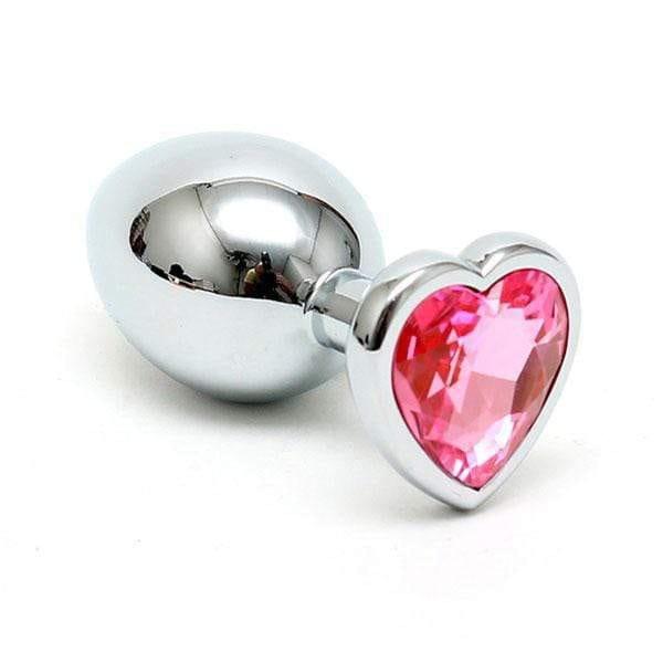 Small Butt Plug With Heart Shaped Crystal - Adult Planet - Online Sex Toys Shop UK