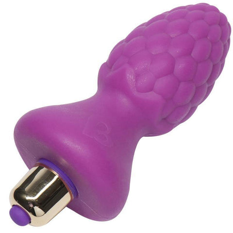 Rocks Off 7 Speed AssBerries Raspberry Butt Plug - Adult Planet - Online Sex Toys Shop UK
