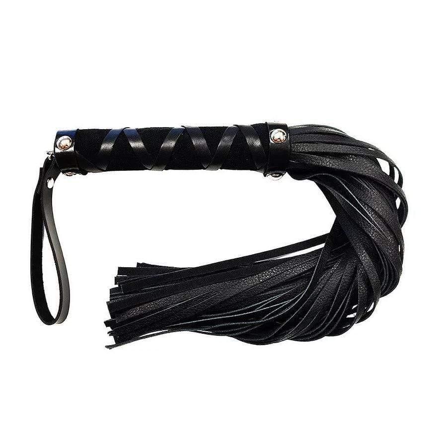 Rouge Short Leather Flogger With Studs - Adult Planet - Online Sex Toys Shop UK