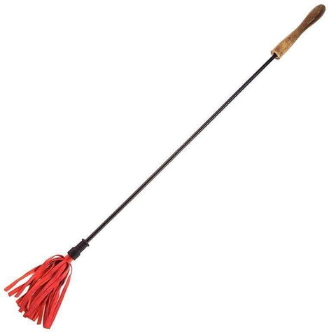 Rouge Garments Riding Crop With Wooden Handle Red - Adult Planet - Online Sex Toys Shop UK