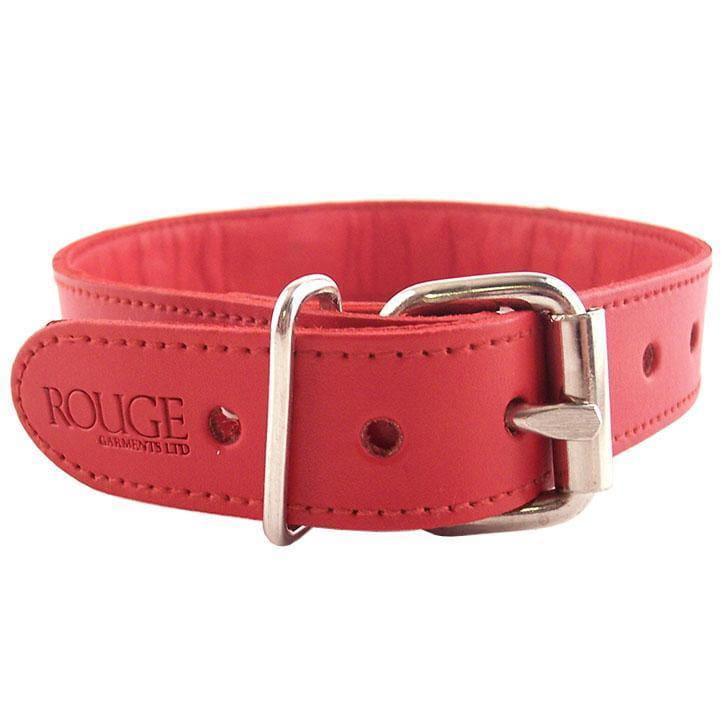 Rouge Garments Red Studded ORing Studded Collar - Adult Planet - Online Sex Toys Shop UK