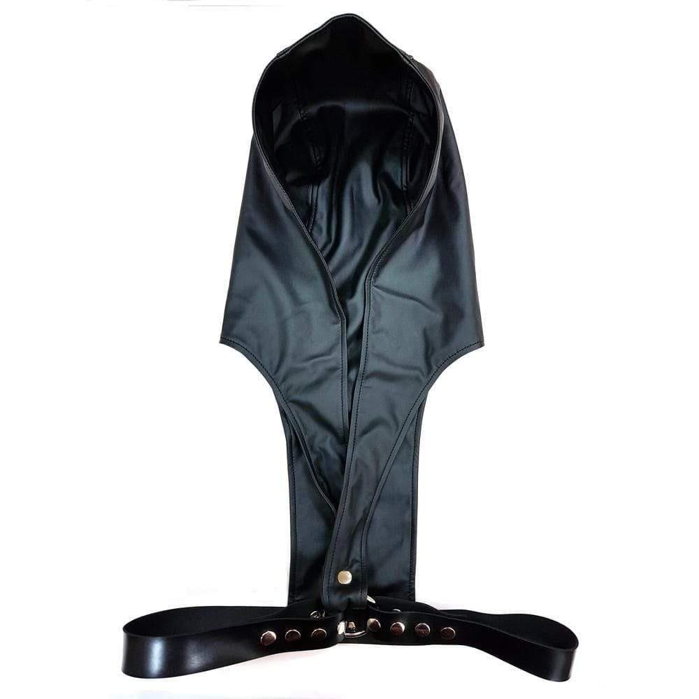 Rouge Leather Harness with Faux Leather Hoodie - Adult Planet - Online Sex Toys Shop UK