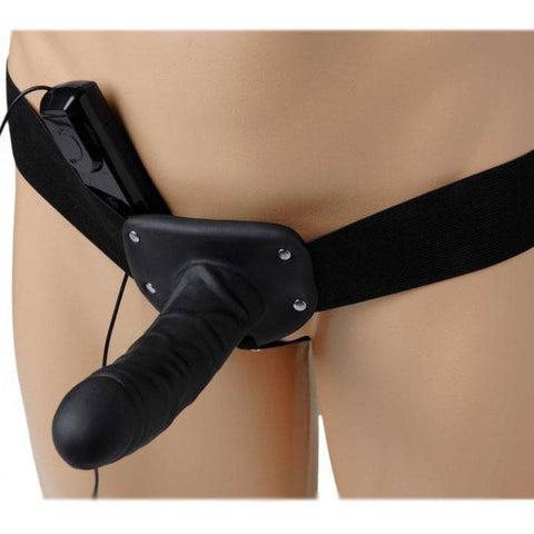 Deluxe Vibro Erection Assist Hollow Silicone Strap On - Adult Planet - Online Sex Toys Shop UK