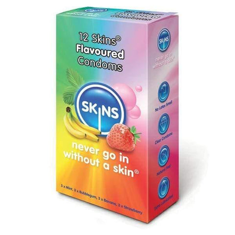 Skins Flavoured Condoms 12 Pack - Adult Planet - Online Sex Toys Shop UK