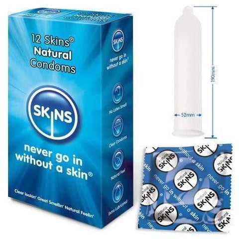 Skins Condoms Natural 12 Pack - Adult Planet - Online Sex Toys Shop UK