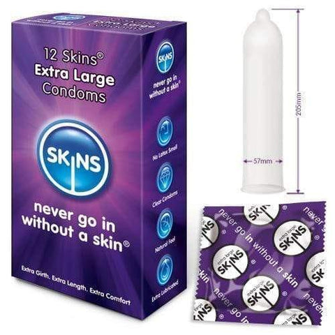 Skins Condoms Extra Large 12 Pack - Adult Planet - Online Sex Toys Shop UK