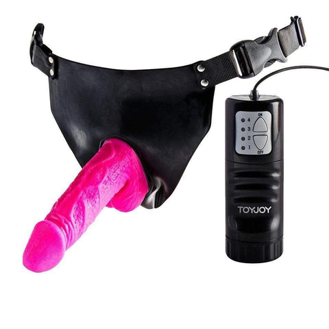 Toy Joy Pink Powergirl Strap On Vibrating Dong - Adult Planet - Online Sex Toys Shop UK