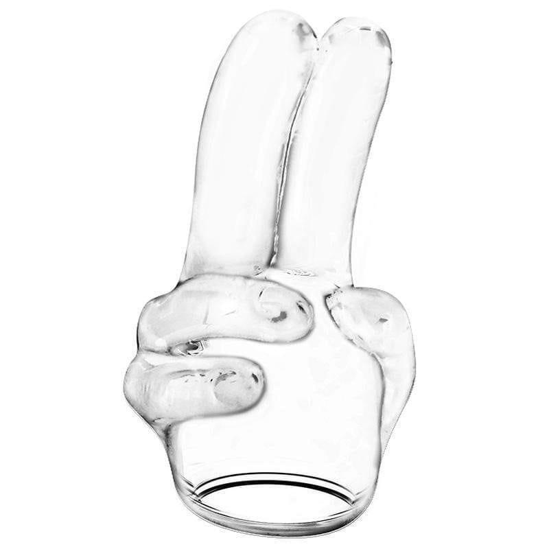 Power Head Double Finger Wand Attachment - Adult Planet - Online Sex Toys Shop UK