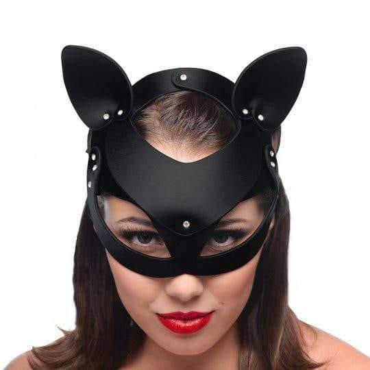 Master Series Bad Kitten Leather Cat Mask - Adult Planet - Online Sex Toys Shop UK