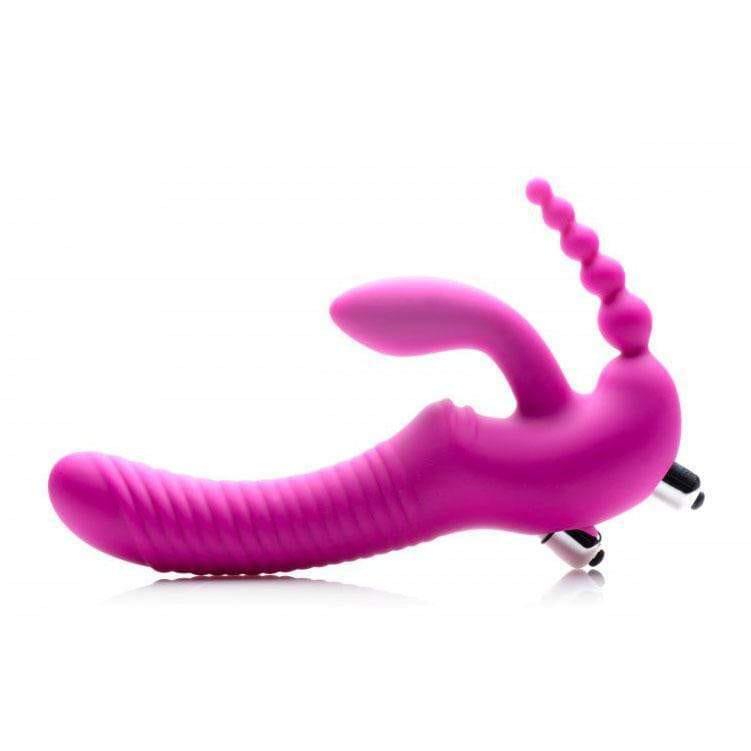 Regal Rider Vibrating Silicone Strapless Strap On Triple G Dildo - Adult Planet - Online Sex Toys Shop UK