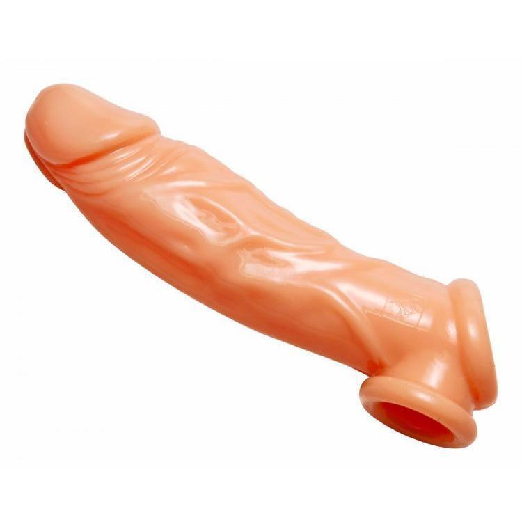 Realistic Flesh Penis Enhancer and Ball Stretcher 8 Inches - Adult Planet - Online Sex Toys Shop UK